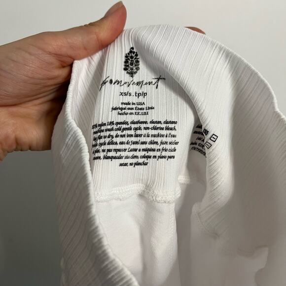 NWOT Free People Movement Good Karma Tennis Shorts in White - Picture 6 of 6